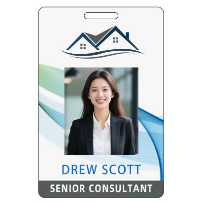 Style Y003 Custom Print Employee ID Badge,customized Id Badge with Name Picture