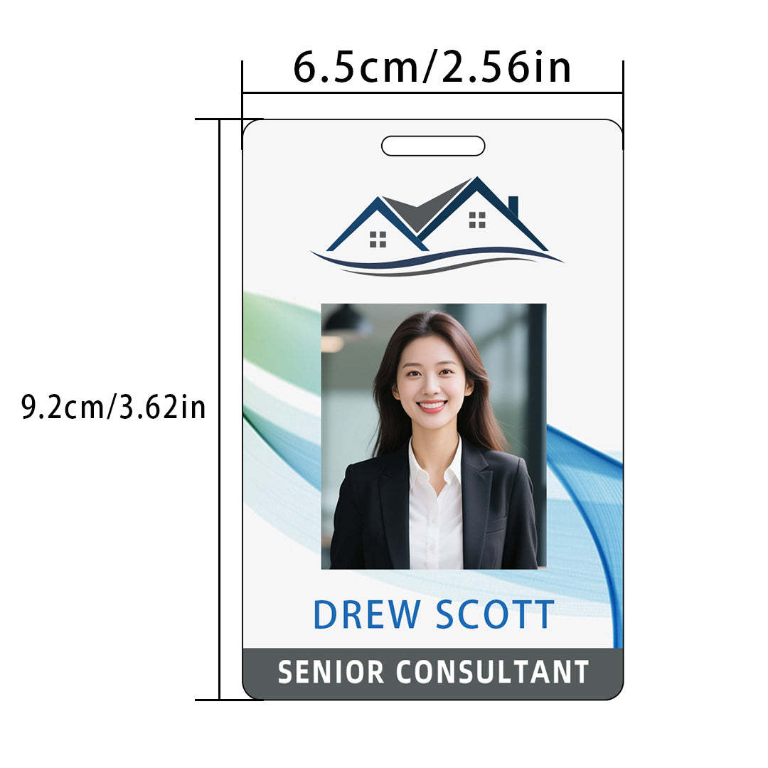 Style Y003 Custom Print Employee ID Badge,customized Id Badge with Name Picture