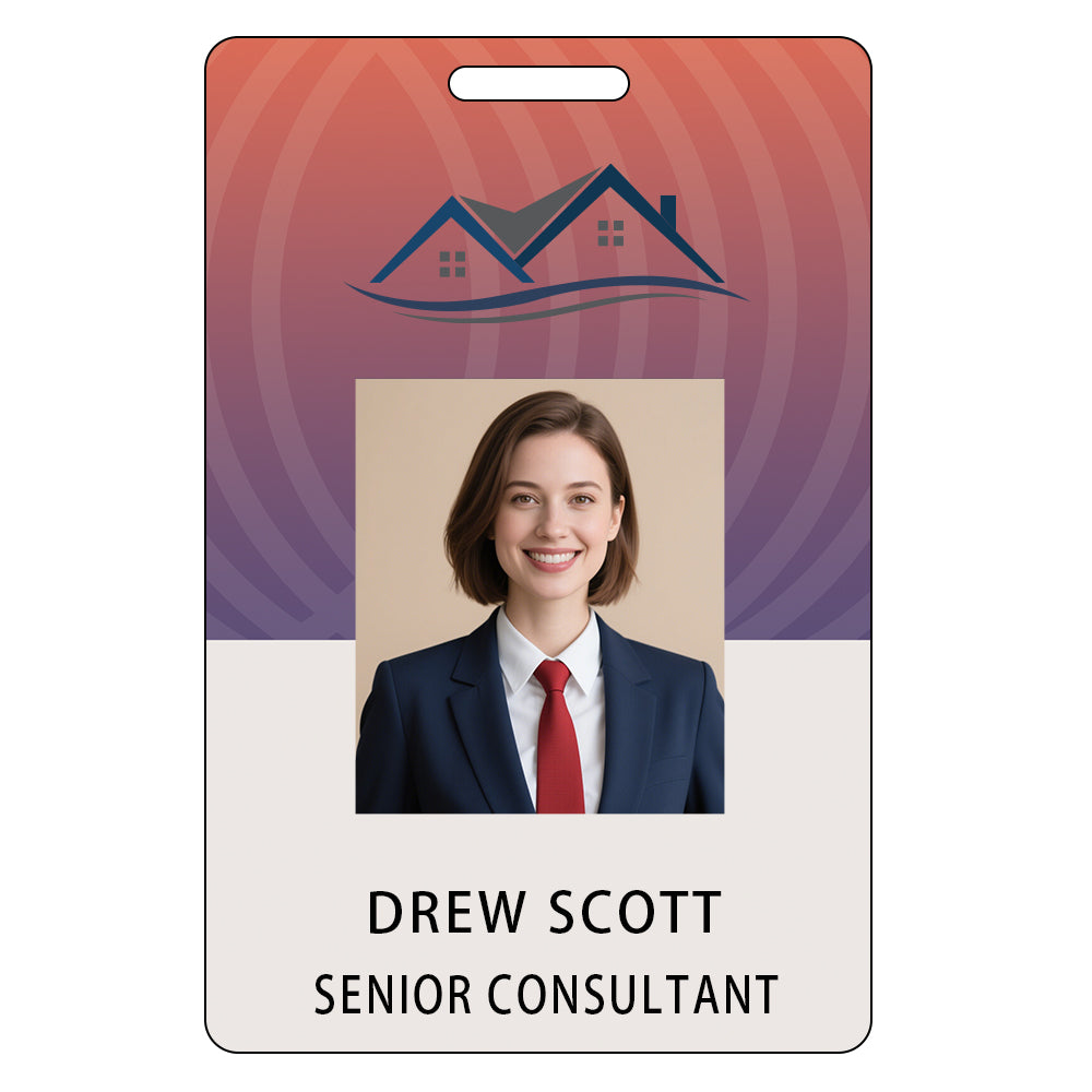 Style Y011 Custom Print Employee ID Badge,customized Id Badge with Name Picture