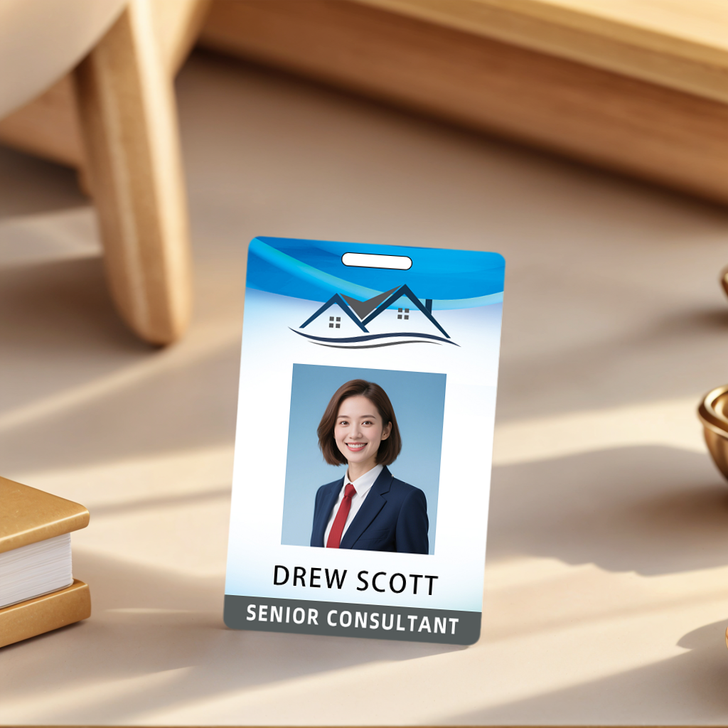 Style Y09 Custom Print Employee ID Badge,customized Id Badge with Name Picture