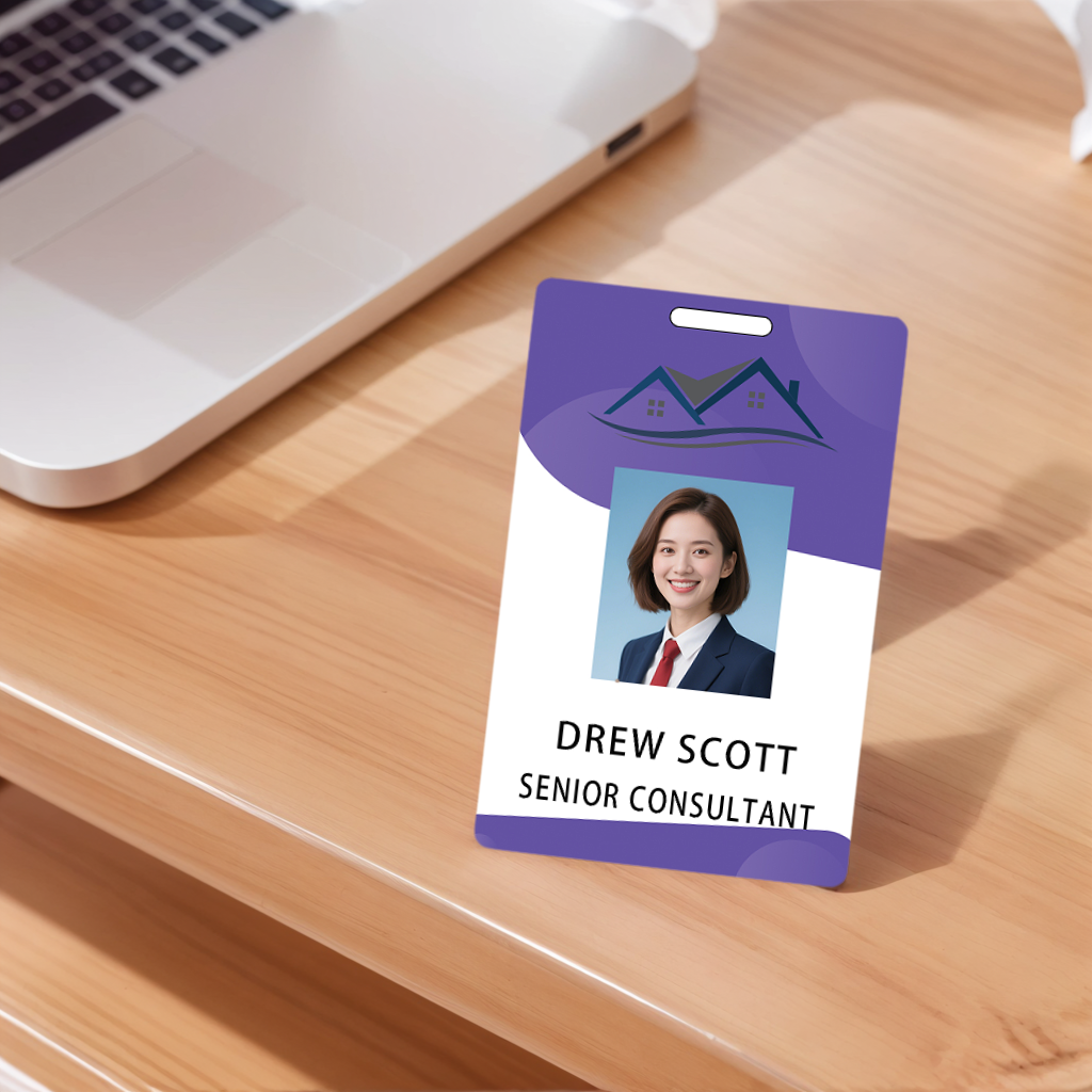 Style Y041 Custom Print Employee ID Badge,customized Id Badge with Name Picture