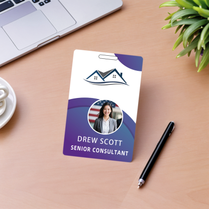 Style Y035 Custom Print Employee ID Badge,customized Id Badge with Name Picture