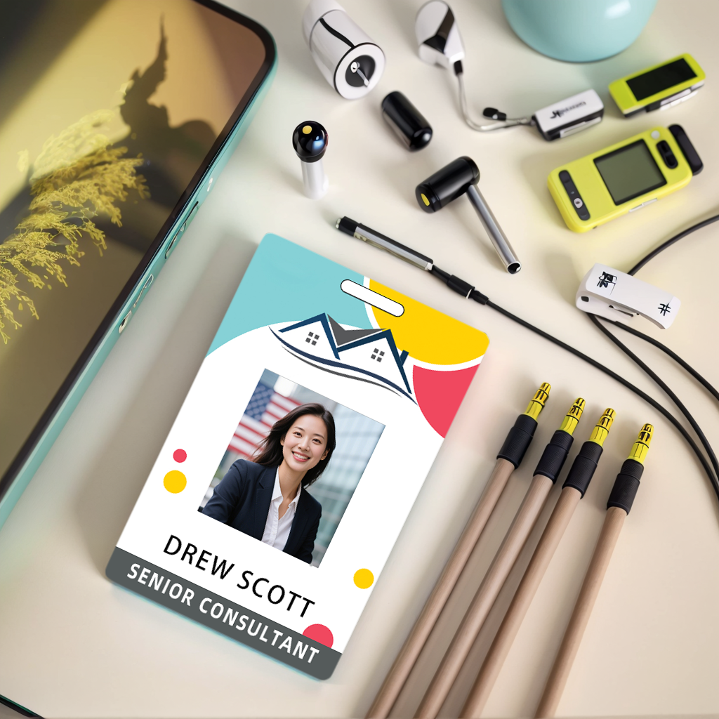 Style Y017 Custom Print Employee ID Badge,customized Id Badge with Name Picture