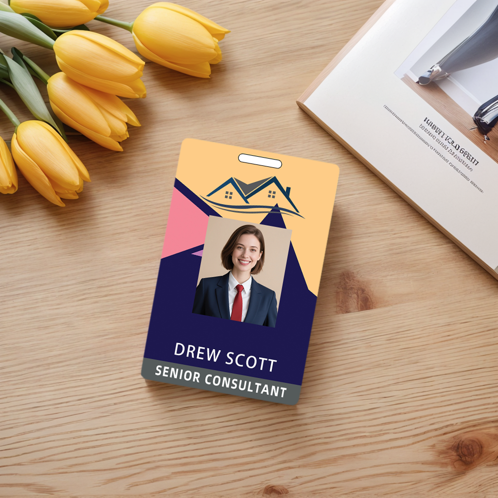 Style Y033 Custom Print Employee ID Badge,customized Id Badge with Name Picture