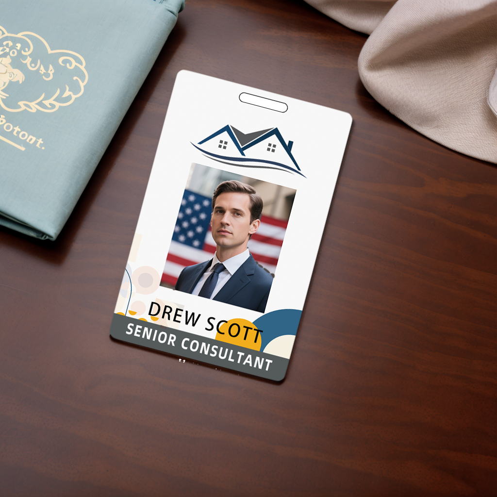 Style Y009 Custom Print Employee ID Badge,customized Id Badge with Name Picture