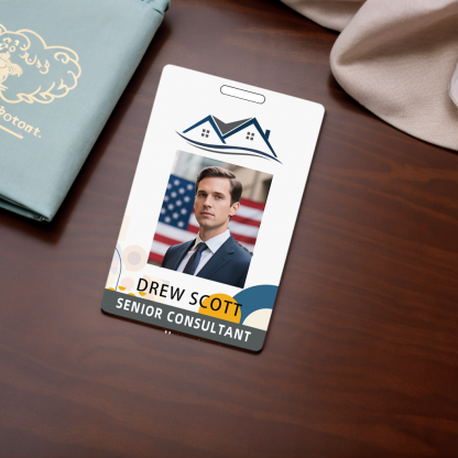 Style Y009 Custom Print Employee ID Badge,customized Id Badge with Name Picture