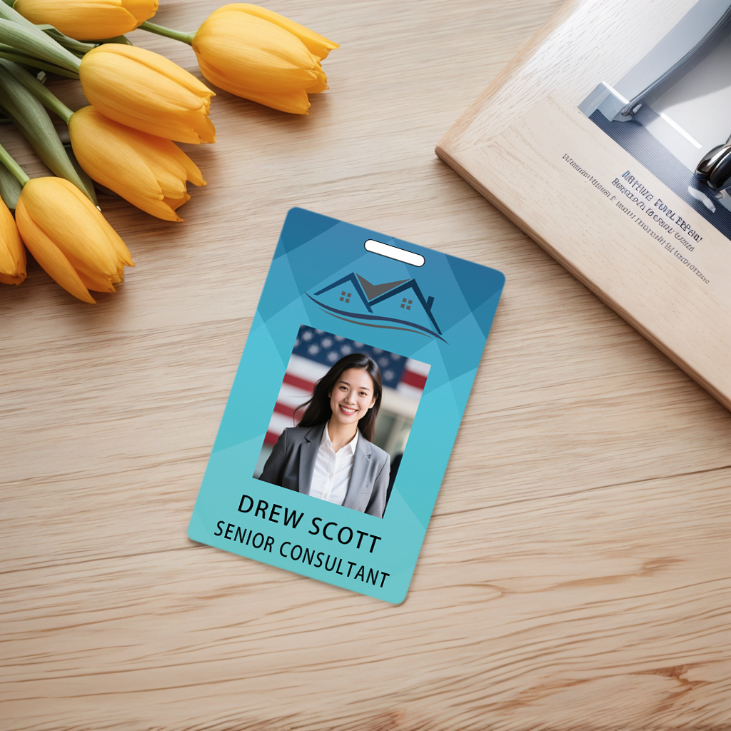 Style Y024 Custom Print Employee ID Badge,customized Id Badge with Name Picture