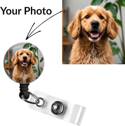 Custom Retractable Nurse Badge Reel with Swivel Alligator Clip and Retractable Cord - Personalized RN Gift, ID Holder