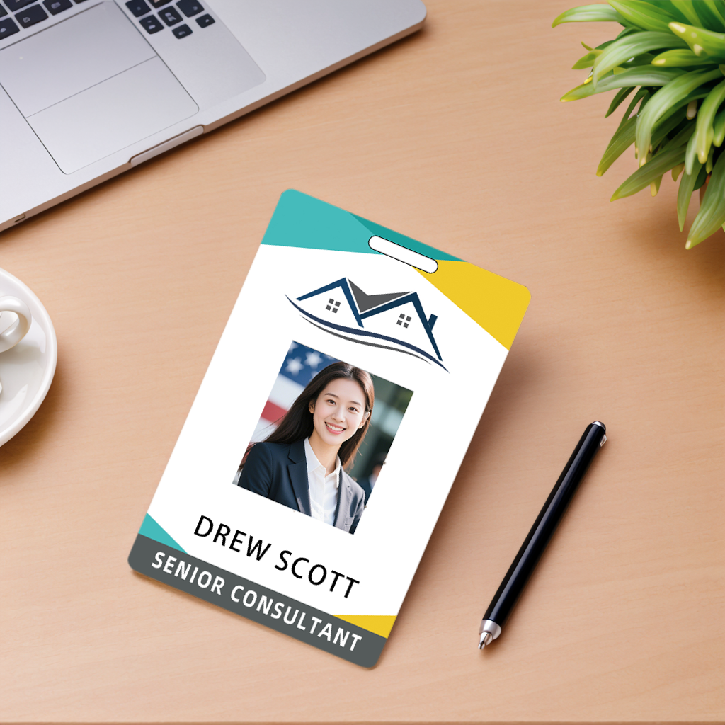 Style Y021 Custom Print Employee ID Badge,customized Id Badge with Name Picture