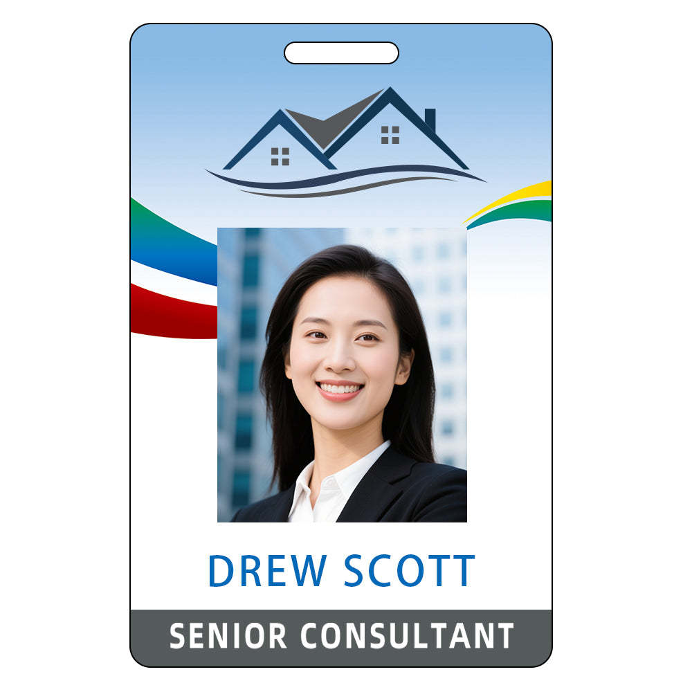 Style Y001 Custom Print Employee ID Badge,customized Id Badge with Name Picture