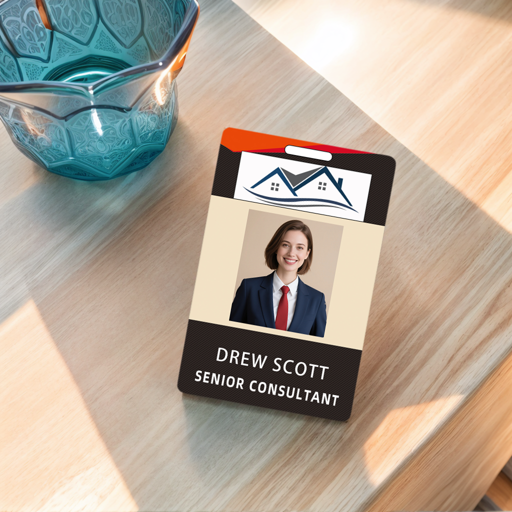 Style Y028 Custom Print Employee ID Badge,customized Id Badge with Name Picture