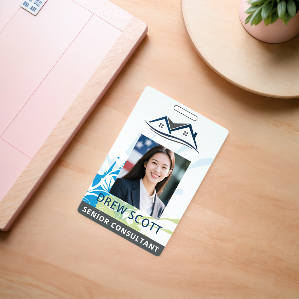 Style Y006 Custom Print Employee ID Badge,customized Id Badge with Name Picture