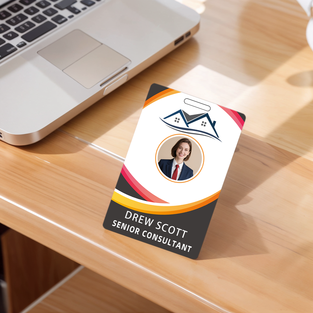 Style Y032 Custom Print Employee ID Badge,customized Id Badge with Name Picture