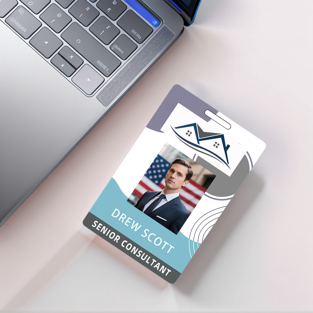 Style Y019 Custom Print Employee ID Badge,customized Id Badge with Name Picture