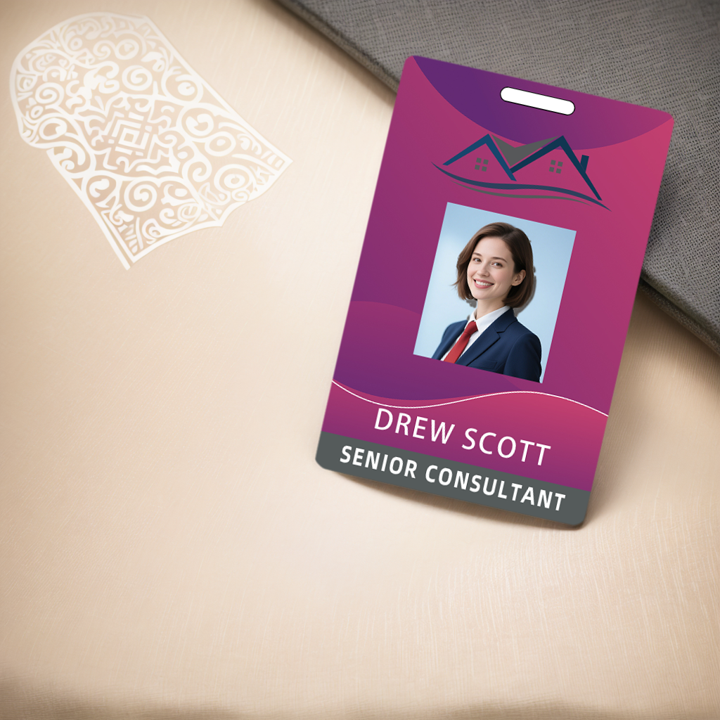 Style Y036 Custom Print Employee ID Badge,customized Id Badge with Name Picture