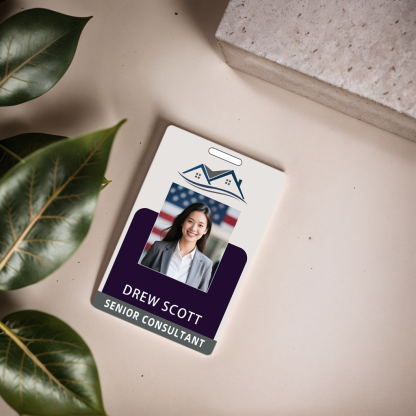 Style Y007 Custom Print Employee ID Badge,customized Id Badge with Name Picture