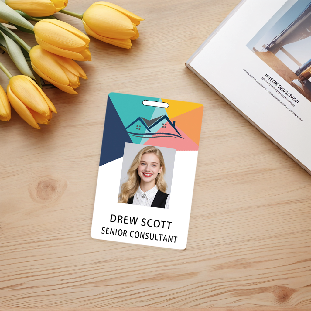 Style Y049 Custom Print Employee ID Badge,customized Id Badge with Name Picture