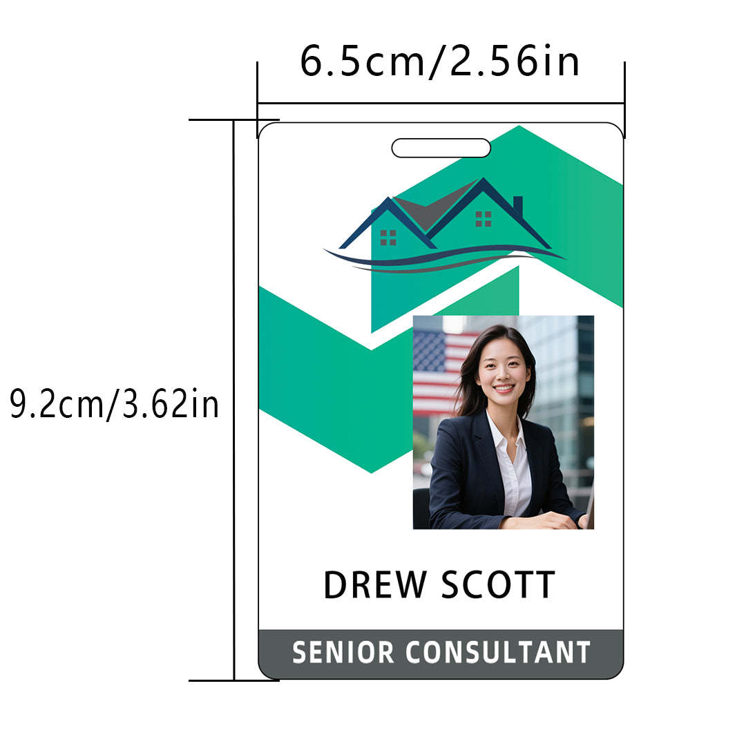 Style Y10 Custom Print Employee ID Badge,customized Id Badge with Name Picture