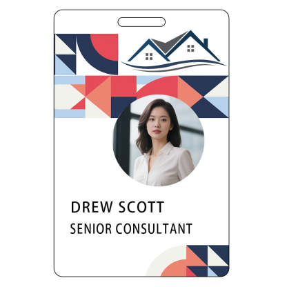 Style Y010 Custom Print Employee ID Badge,customized Id Badge with Name Picture
