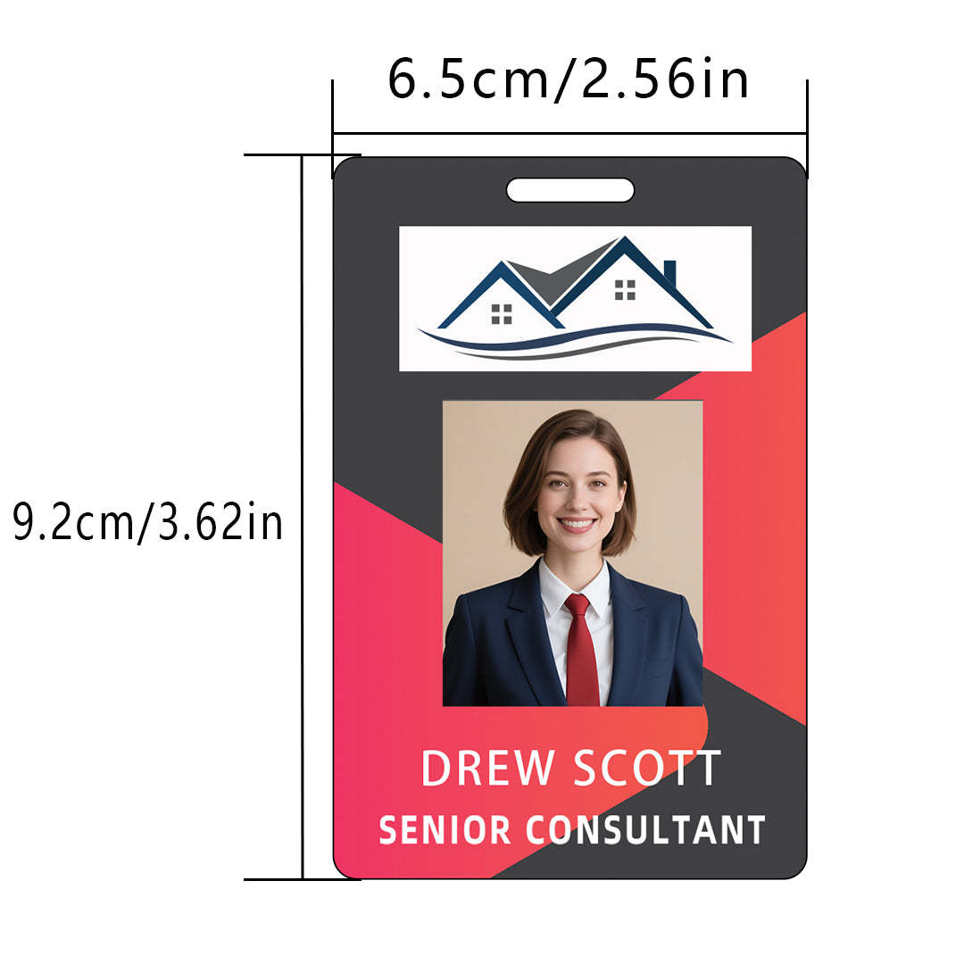Style Y6 Custom Print Employee ID Badge,customized Id Badge with Name Picture
