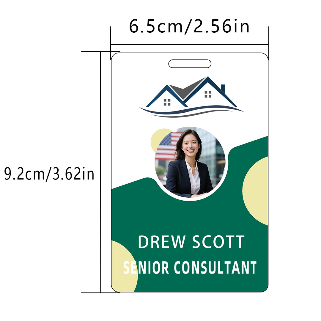 Style Y13 Custom Print Employee ID Badge,customized Id Badge with Name Picture