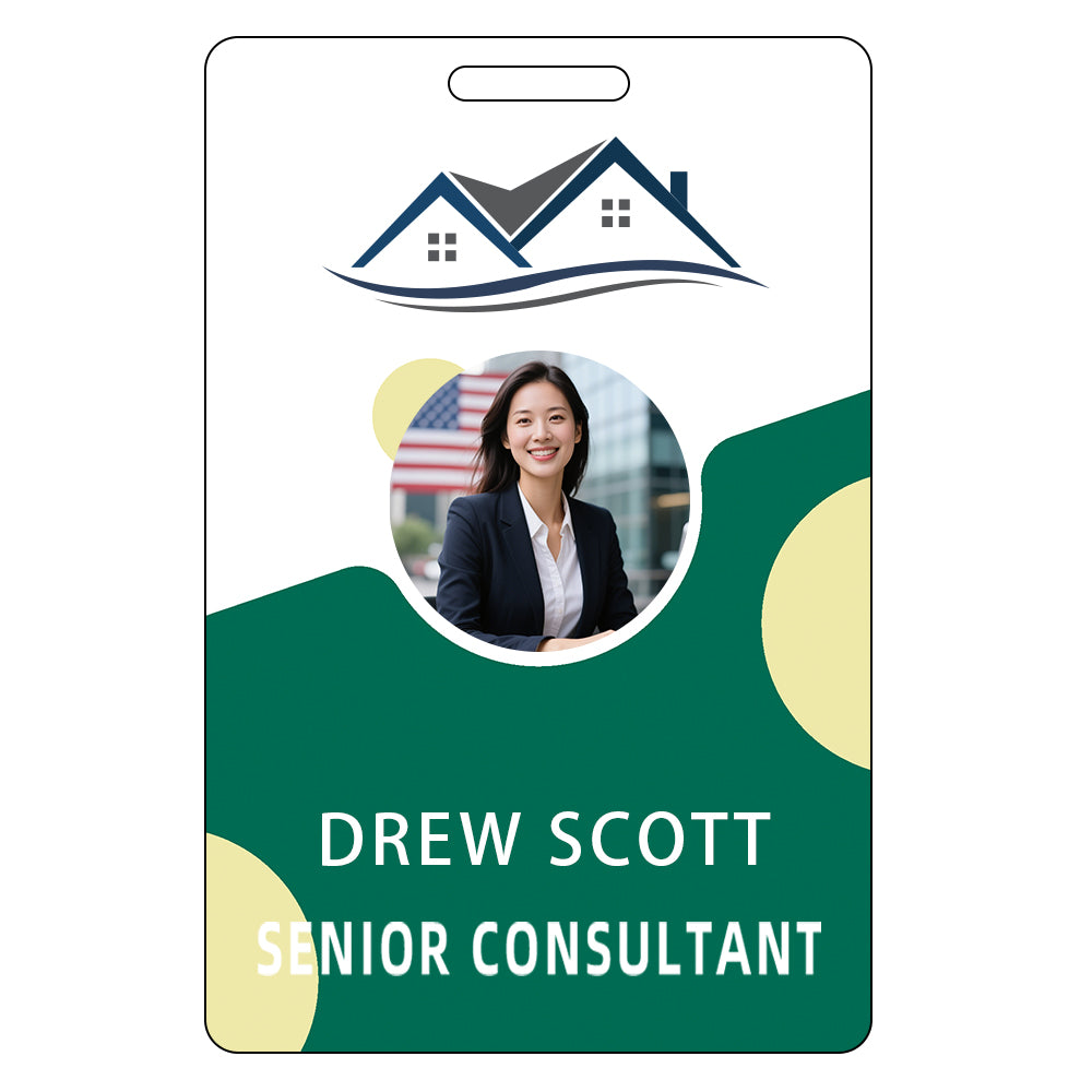 Style Y13 Custom Print Employee ID Badge,customized Id Badge with Name Picture