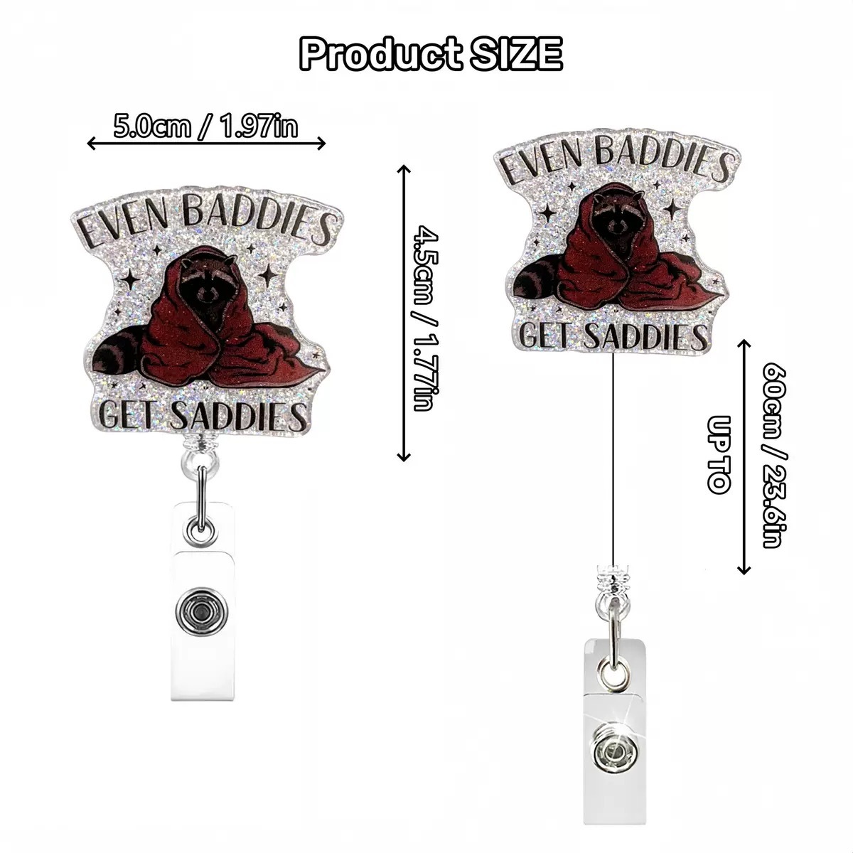 91 Retractable ID Name Badge Holder Reels with Swivel Alligator Clip  Cute Gifts