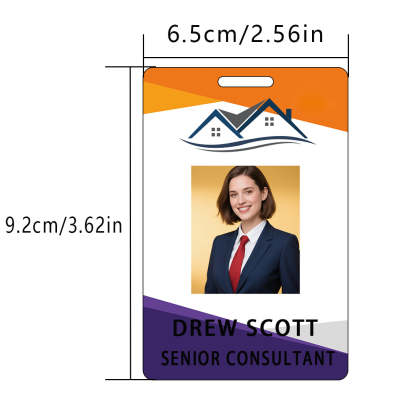 Style Y030 Custom Print Employee ID Badge,customized Id Badge with Name Picture