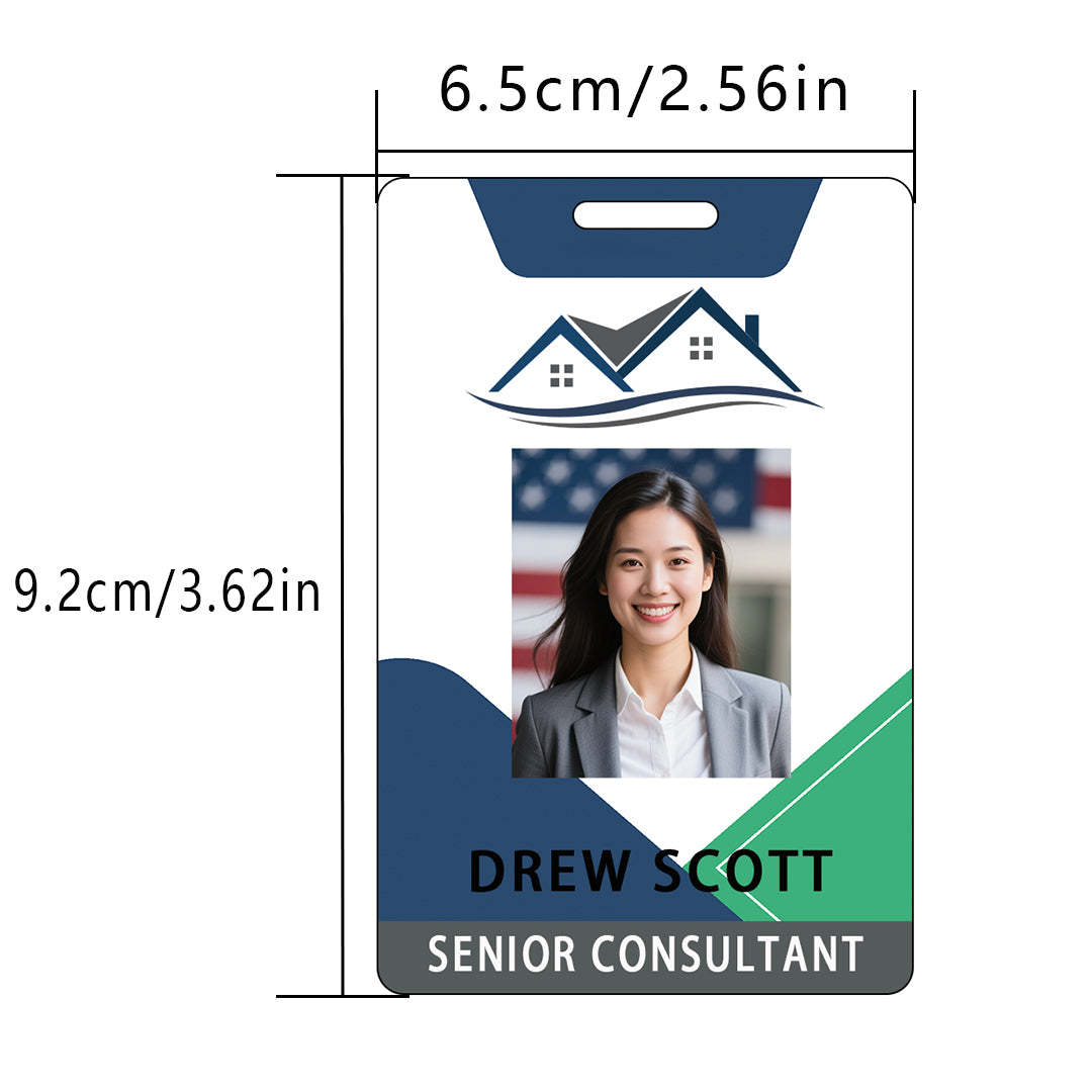 Style Y031 Custom Print Employee ID Badge,customized Id Badge with Name Picture