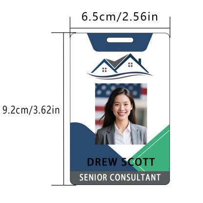 Style Y031 Custom Print Employee ID Badge,customized Id Badge with Name Picture