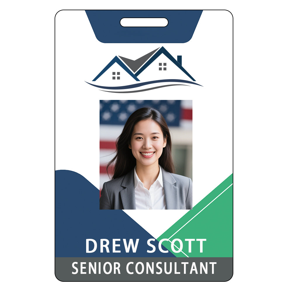 Style Y031 Custom Print Employee ID Badge,customized Id Badge with Name Picture