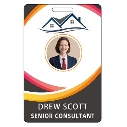 Style Y032 Custom Print Employee ID Badge,customized Id Badge with Name Picture