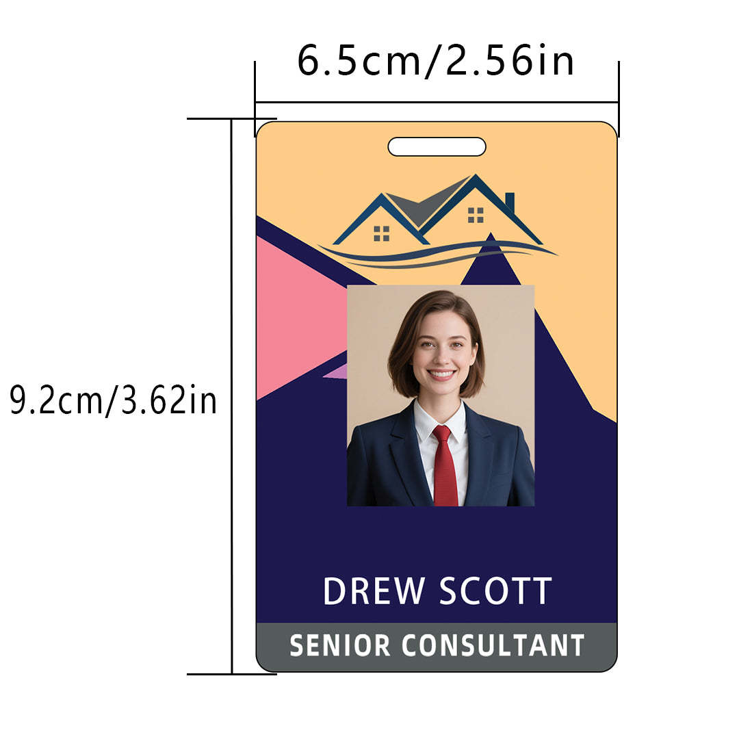 Style Y033 Custom Print Employee ID Badge,customized Id Badge with Name Picture