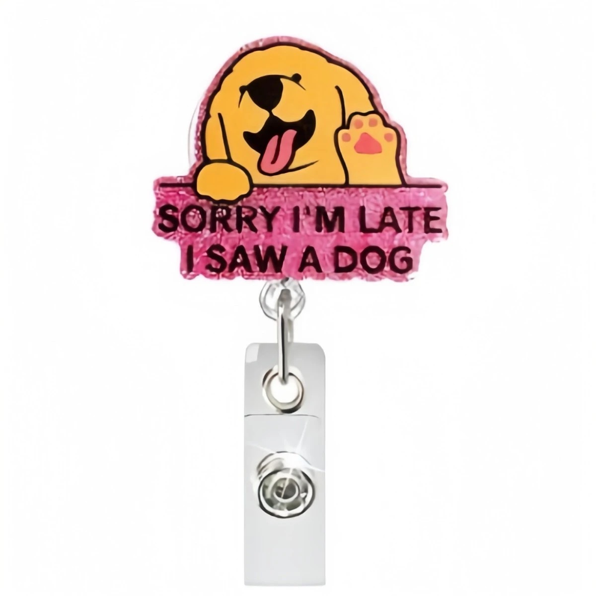 95 Retractable ID Name Badge Holder Reels with Swivel Alligator Clip  Cute Gifts