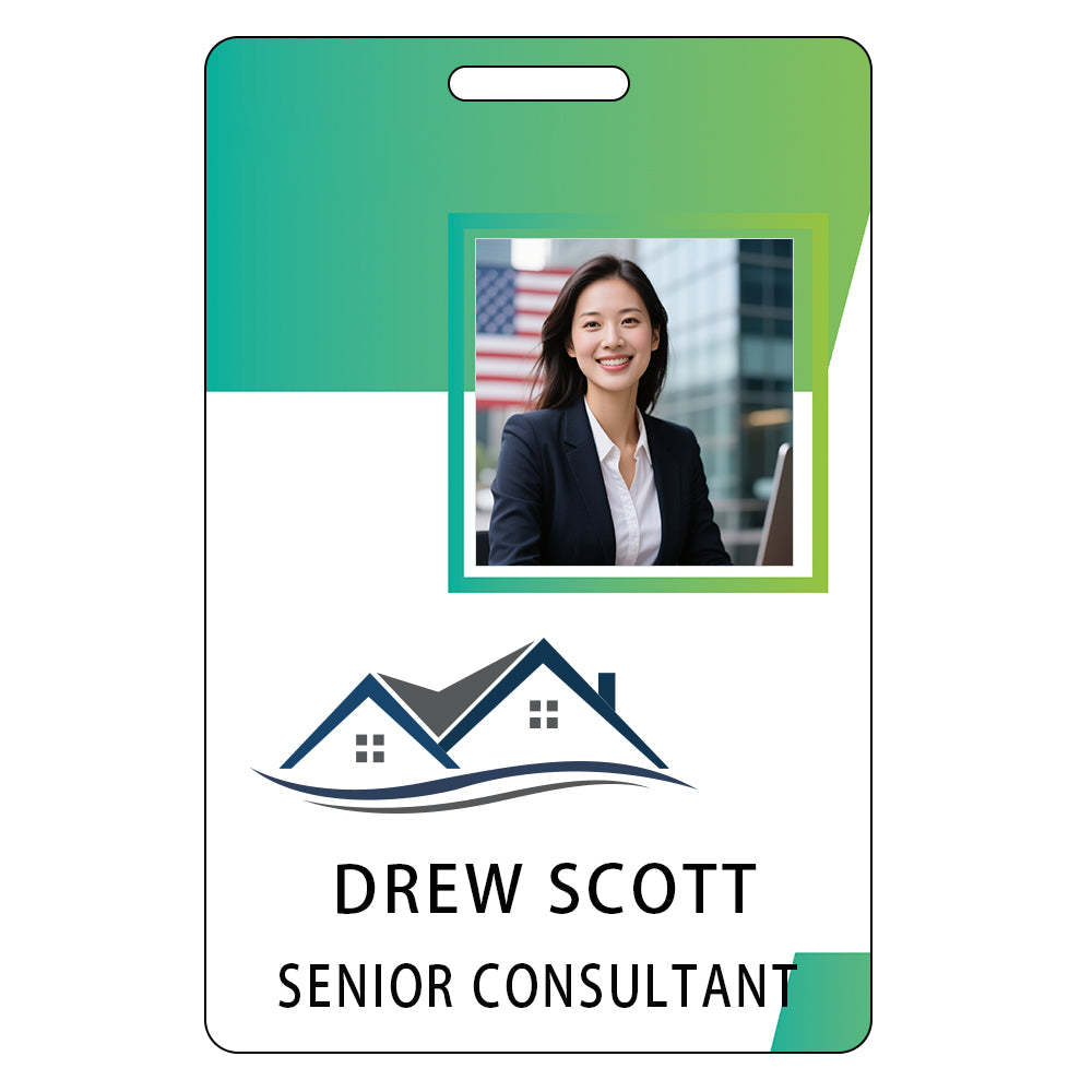 Style Y18 Custom Print Employee ID Badge,customized Id Badge with Name Picture