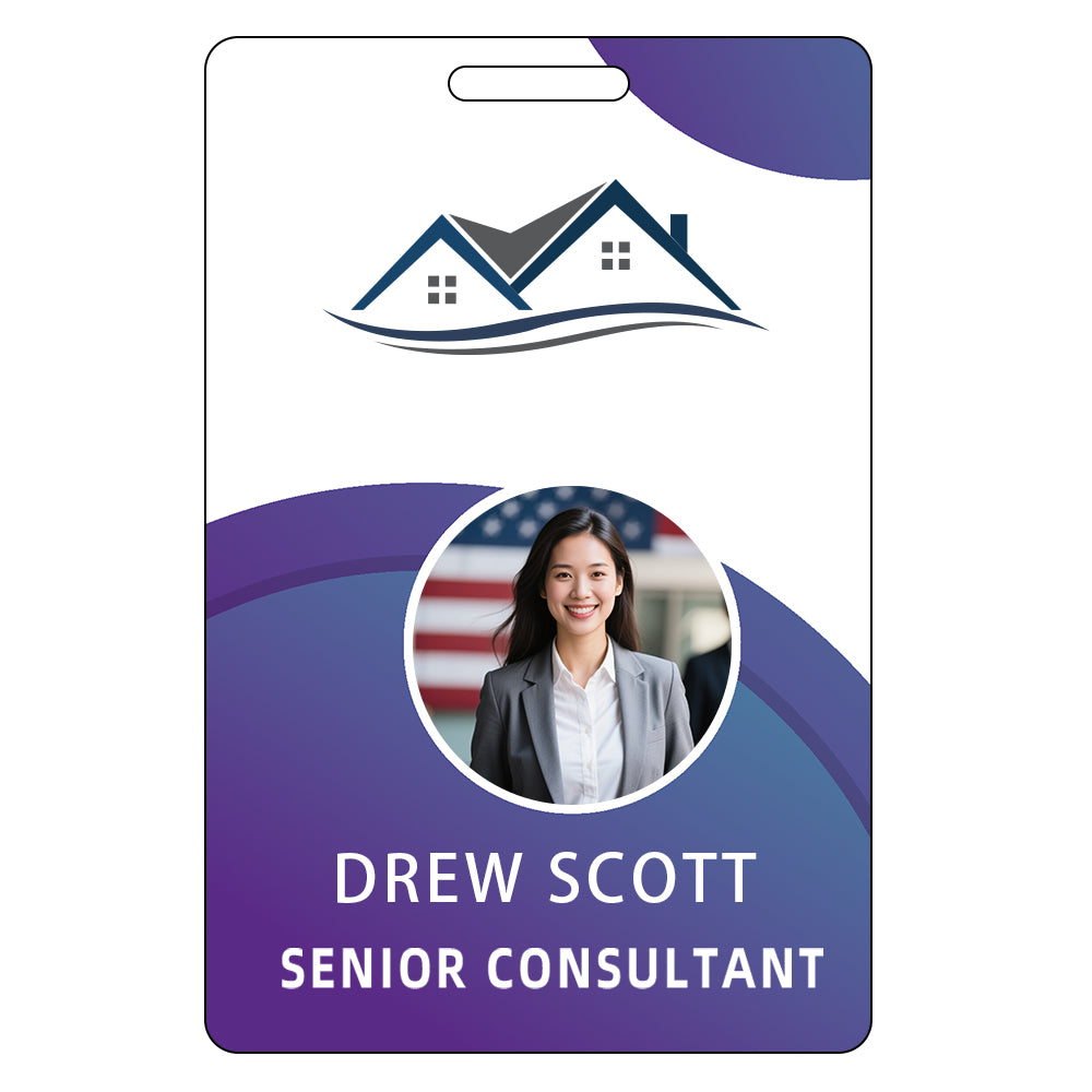 Style Y035 Custom Print Employee ID Badge,customized Id Badge with Name Picture