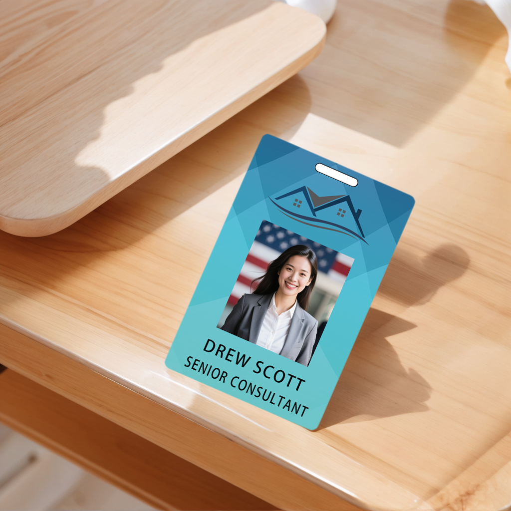 Style Y024 Custom Print Employee ID Badge,customized Id Badge with Name Picture