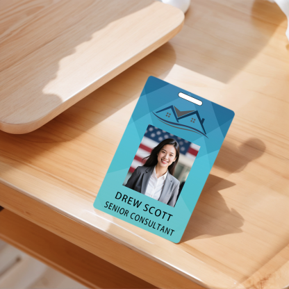 Style Y024 Custom Print Employee ID Badge,customized Id Badge with Name Picture