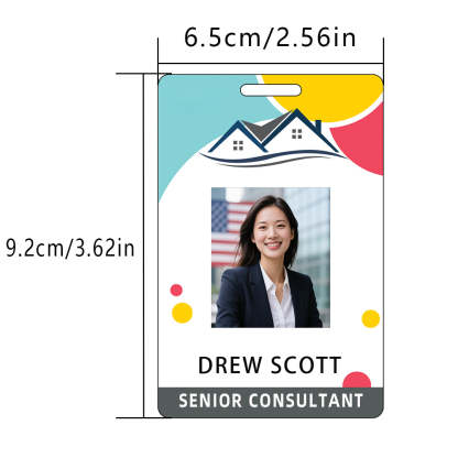 Style Y017 Custom Print Employee ID Badge,customized Id Badge with Name Picture