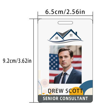 Style Y009 Custom Print Employee ID Badge,customized Id Badge with Name Picture