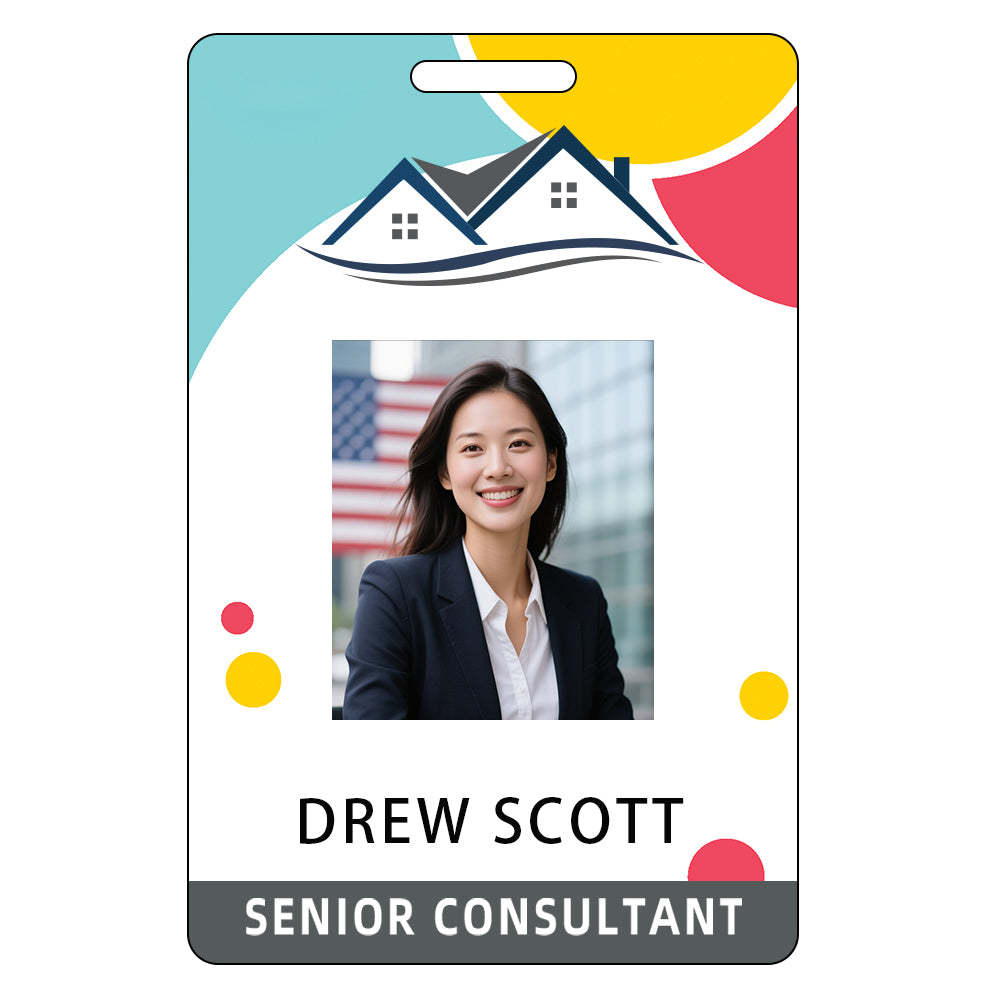 Style Y017 Custom Print Employee ID Badge,customized Id Badge with Name Picture