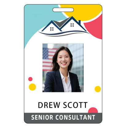 Style Y017 Custom Print Employee ID Badge,customized Id Badge with Name Picture