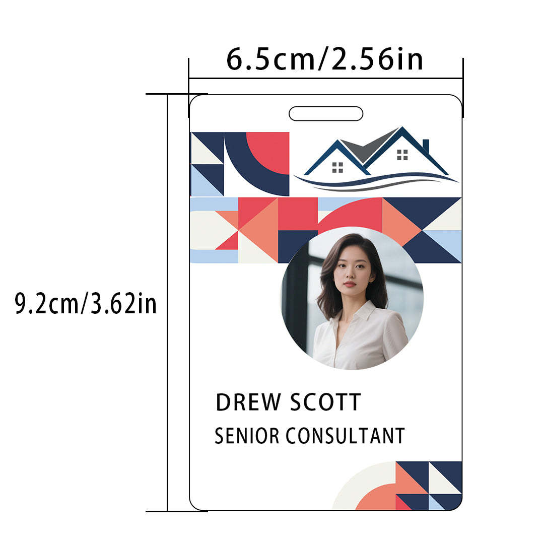 Style Y010 Custom Print Employee ID Badge,customized Id Badge with Name Picture