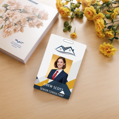 Style Y012 Custom Print Employee ID Badge,customized Id Badge with Name Picture