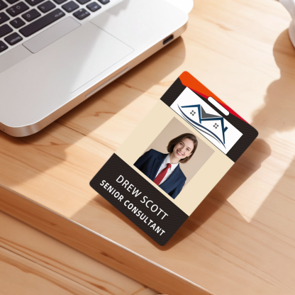 Style Y028 Custom Print Employee ID Badge,customized Id Badge with Name Picture