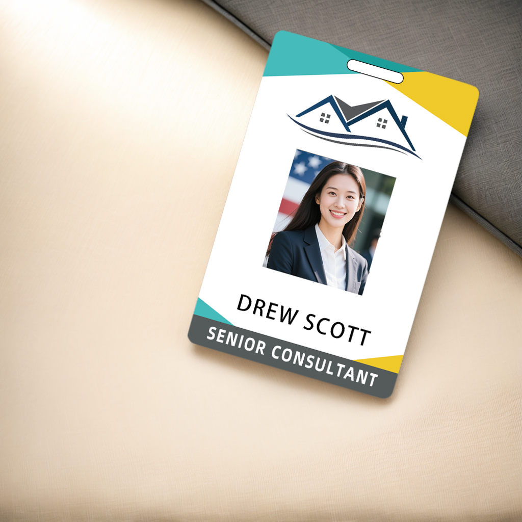 Style Y021 Custom Print Employee ID Badge,customized Id Badge with Name Picture