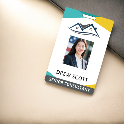 Style Y021 Custom Print Employee ID Badge,customized Id Badge with Name Picture