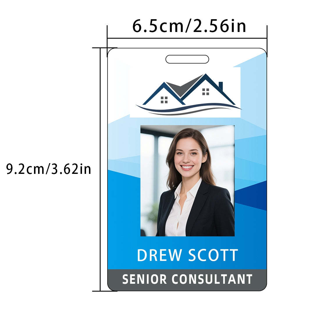 Style Y004 Custom Print Employee ID Badge,customized Id Badge with Name Picture