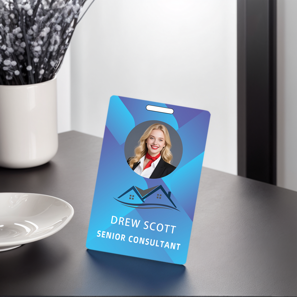 Style Y32 Custom Print Employee ID Badge,customized Id Badge with Name Picture