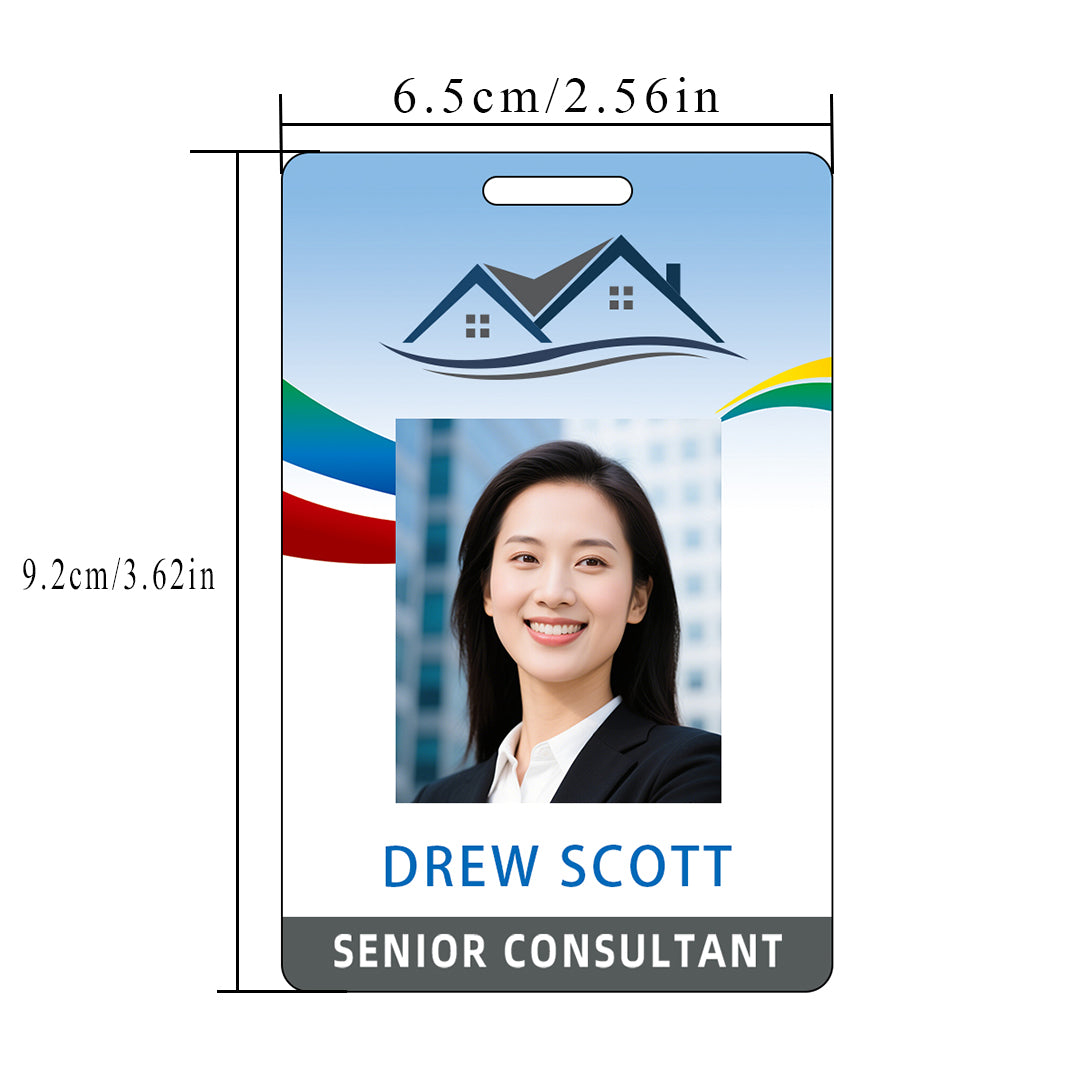 Style Y001 Custom Print Employee ID Badge,customized Id Badge with Name Picture